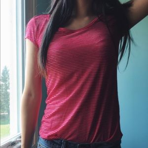 Red & White stripe Wallflower T-Shirt